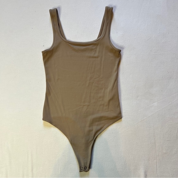 Abercrombie & Fitch Tops - Abercrombie & Fitch Tan Tank Bodysuit Soft A&F Collection Size Small